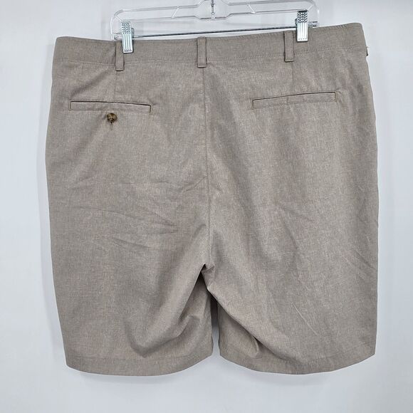 Ben Hogan Golf Shorts Men's 42 Khaki Flat Front Stretch Waist 10" Inseam - Picture 3 of 7